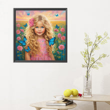 Load image into Gallery viewer, Diamond Painting - Full Round - flower girl (30*30CM)

