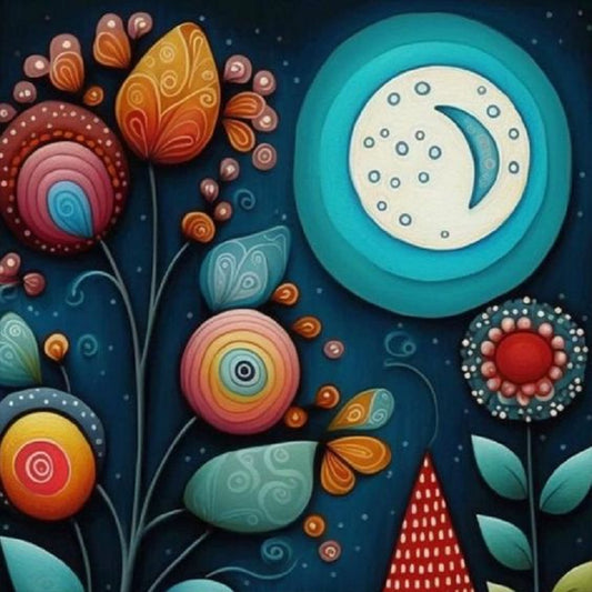 Diamond Painting - Full Round - color night view (40*40CM)