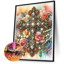 Load image into Gallery viewer, Diamond Painting - Full Round - ornate cross (30*40CM)
