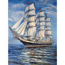 Load image into Gallery viewer, Diamond Painting - Full Square - sea sailing boat (30*40CM)

