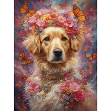 Load image into Gallery viewer, Diamond Painting - Full Square - butterfly puppy (30*40CM)

