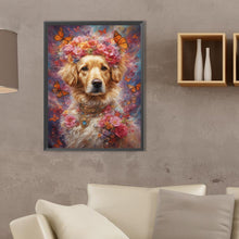 Load image into Gallery viewer, Diamond Painting - Full Square - butterfly puppy (30*40CM)
