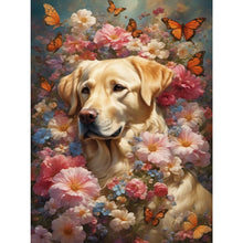 Load image into Gallery viewer, Diamond Painting - Full Square - butterfly puppy (30*40CM)
