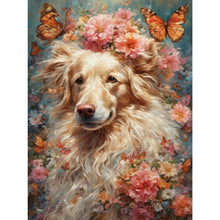 Load image into Gallery viewer, Diamond Painting - Full Square - butterfly puppy (30*40CM)
