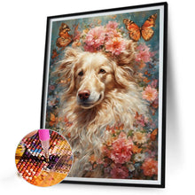 Load image into Gallery viewer, Diamond Painting - Full Square - butterfly puppy (30*40CM)
