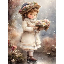 Load image into Gallery viewer, Diamond Painting - Full Square - oil painting little girl (30*40CM)

