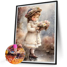Load image into Gallery viewer, Diamond Painting - Full Square - oil painting little girl (30*40CM)
