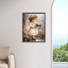 Load image into Gallery viewer, Diamond Painting - Full Square - oil painting little girl (30*40CM)
