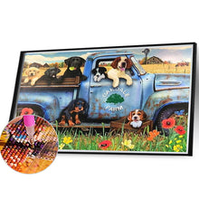 Load image into Gallery viewer, Diamond Painting - Full Square - puppy car (40*30CM)
