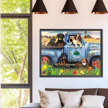 Load image into Gallery viewer, Diamond Painting - Full Square - puppy car (40*30CM)

