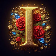 Load image into Gallery viewer, Diamond Painting - Full Round - Flower letter-I (30*30CM)

