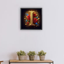 Load image into Gallery viewer, Diamond Painting - Full Round - Flower letter-I (30*30CM)
