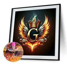 Load image into Gallery viewer, Diamond Painting - Full Round - Wings letter-G (30*30CM)

