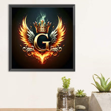 Load image into Gallery viewer, Diamond Painting - Full Round - Wings letter-G (30*30CM)
