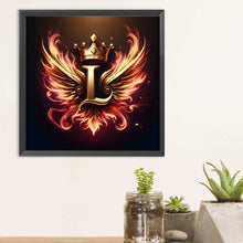 Load image into Gallery viewer, Diamond Painting - Full Round - Wings Letter-L (30*30CM)
