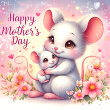 Load image into Gallery viewer, Diamond Painting - Full Round - mouse mother and son (30*30CM)
