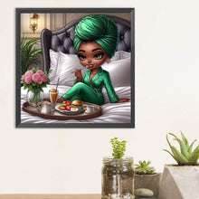 Load image into Gallery viewer, Diamond Painting - Full Round - Elegant black beauty (30*30CM)
