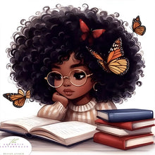 Load image into Gallery viewer, Diamond Painting - Full Round - girl reading book (30*30CM)
