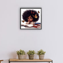 Load image into Gallery viewer, Diamond Painting - Full Round - girl reading book (30*30CM)
