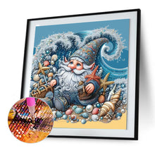 Load image into Gallery viewer, Diamond Painting - Full Round - Dwarf old man picking up shells (30*30CM)

