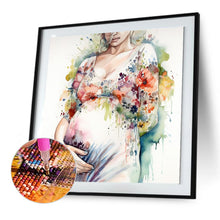 Load image into Gallery viewer, Diamond Painting - Full Round - pregnant woman (30*30CM)
