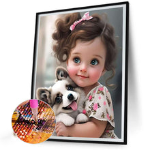 Load image into Gallery viewer, Diamond Painting - Full Round - little girl (40*50CM)
