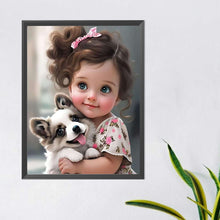 Load image into Gallery viewer, Diamond Painting - Full Round - little girl (40*50CM)
