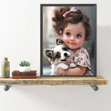 Load image into Gallery viewer, Diamond Painting - Full Round - little girl (40*50CM)
