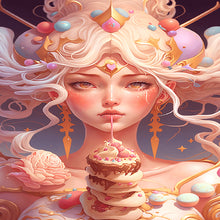 Load image into Gallery viewer, AB Diamond Painting - Full Round - Beautiful candy style girl (40*60CM)
