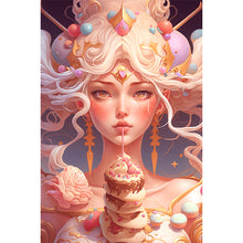 Load image into Gallery viewer, AB Diamond Painting - Full Round - Beautiful candy style girl (40*60CM)

