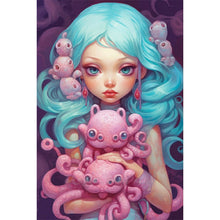 Load image into Gallery viewer, AB Diamond Painting - Full Round - beautiful girl (40*60CM)
