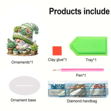 Load image into Gallery viewer, Gnome Double Sided Effect Diamond Painting Tabletop Ornaments Kit Table Decor
