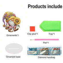 Load image into Gallery viewer, Gnome Double Sided Effect Diamond Painting Tabletop Ornaments Kit Table Decor
