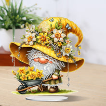 Load image into Gallery viewer, Gnome Double Sided Effect Diamond Painting Tabletop Ornaments Kit Table Decor
