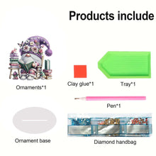 Load image into Gallery viewer, Gnome Double Sided Effect Diamond Painting Tabletop Ornaments Kit Table Decor
