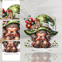 Load image into Gallery viewer, Gnome Double Sided Effect Diamond Painting Tabletop Ornaments Kit Table Decor
