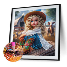 Load image into Gallery viewer, Diamond Painting - Partial Special Shaped - cowgirl (30*30CM)
