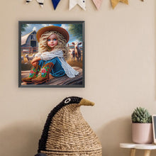 Load image into Gallery viewer, Diamond Painting - Partial Special Shaped - cowgirl (30*30CM)
