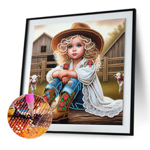 Load image into Gallery viewer, Diamond Painting - Partial Special Shaped - cowgirl (30*30CM)
