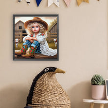 Load image into Gallery viewer, Diamond Painting - Partial Special Shaped - cowgirl (30*30CM)
