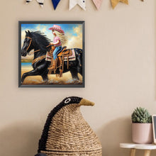 Load image into Gallery viewer, Diamond Painting - Partial Special Shaped - cowgirl (30*30CM)
