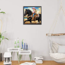 Load image into Gallery viewer, Diamond Painting - Partial Special Shaped - cowgirl (30*30CM)
