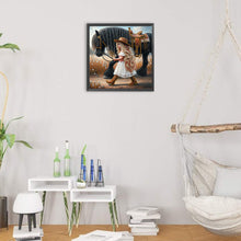 Load image into Gallery viewer, Diamond Painting - Partial Special Shaped - cowgirl (30*30CM)

