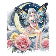 Load image into Gallery viewer, Diamond Painting - Partial Special Shaped - moon fairy (30*40CM)

