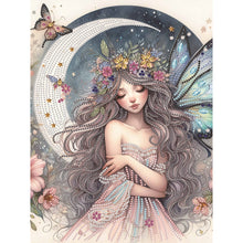 Load image into Gallery viewer, Diamond Painting - Partial Special Shaped - moon fairy (30*40CM)
