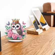Load image into Gallery viewer, Double Side Special Shaped Cute Owl Desktop Diamond Art Kits Bedroom Table Decor
