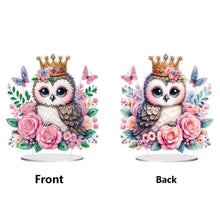 Load image into Gallery viewer, Double Side Special Shaped Cute Owl Desktop Diamond Art Kits Bedroom Table Decor
