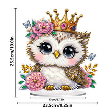 Load image into Gallery viewer, Double Side Special Shaped Cute Owl Desktop Diamond Art Kits Bedroom Table Decor
