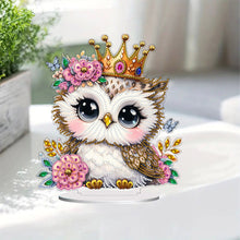 Load image into Gallery viewer, Double Side Special Shaped Cute Owl Desktop Diamond Art Kits Bedroom Table Decor

