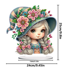 Load image into Gallery viewer, Double Side Special Shaped Cute Girl Desktop Diamond Art Kit Bedroom Table Decor

